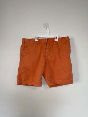 Polo Ralph Lauren Men's Burnt Orange Cotton Chino Shorts Relaxed Fit Size 38
